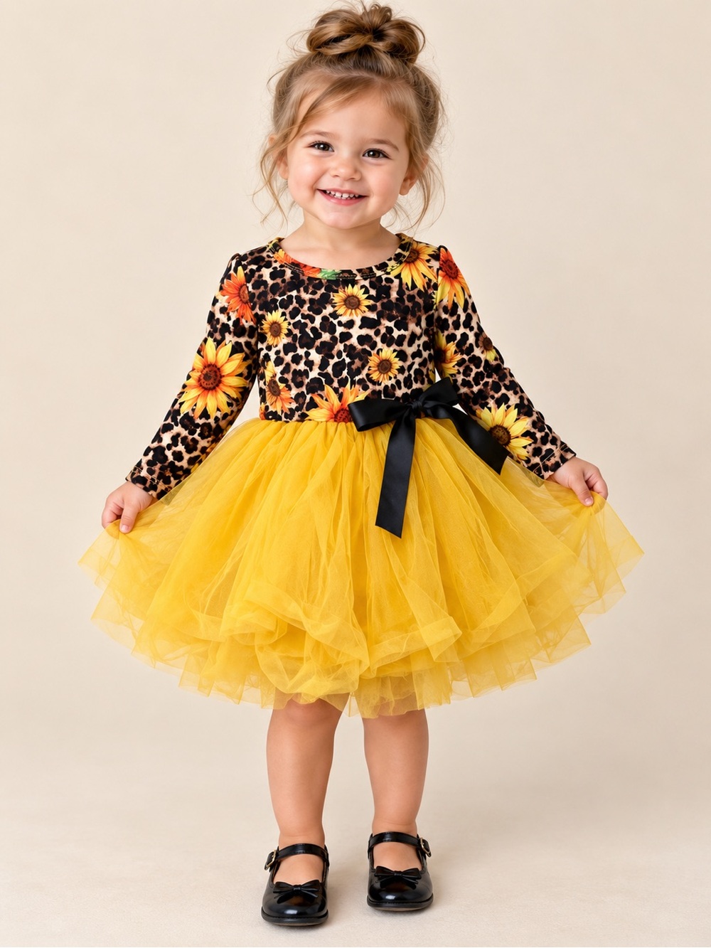 Girl’s 2T Sunflower Tutu Dress